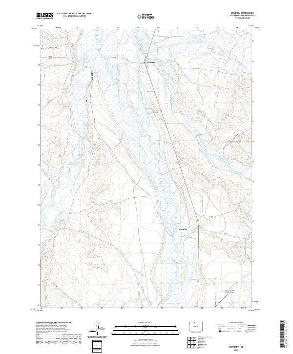 Cowdrey, CO — USGS 7.5-minute topo (2022)