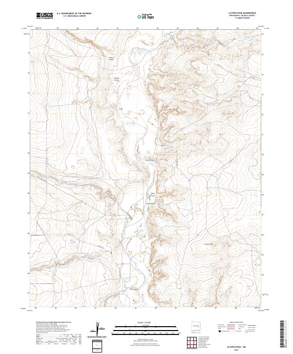 La Espia Peak, NM — USGS 7.5-minute topo (2023)