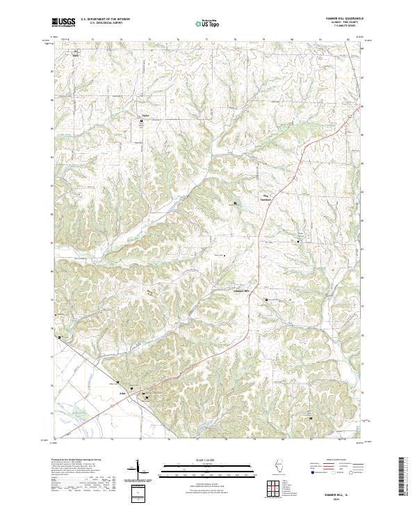 Summer Hill, IL — USGS 7.5-minute topo (2024)