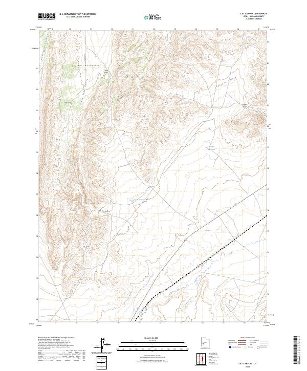 Cat Canyon, UT — USGS 7.5-minute topo (2023)