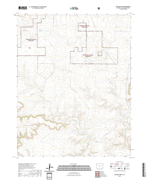 Pintada Creek, CO — USGS 7.5-minute topo (2022)