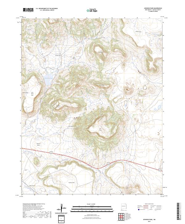 Johnson Park, NM — USGS 7.5-minute topo (2023)