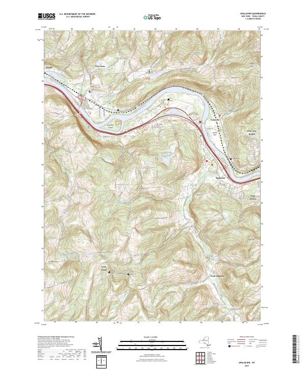 Apalachin, NY — USGS 7.5-minute topo (2023)