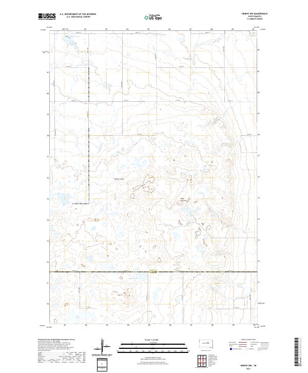 Orient NW, SD — USGS 7.5-minute topo (2021)