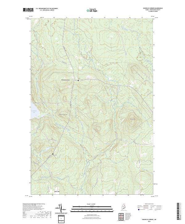 Knowles Corner, ME — USGS 7.5-minute topo (2024)