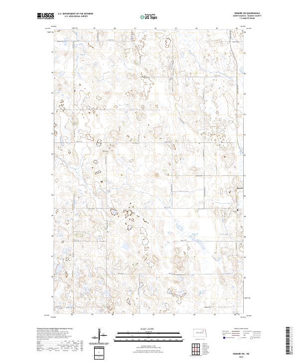 Edmore SW, ND — USGS 7.5-minute topo (2024)
