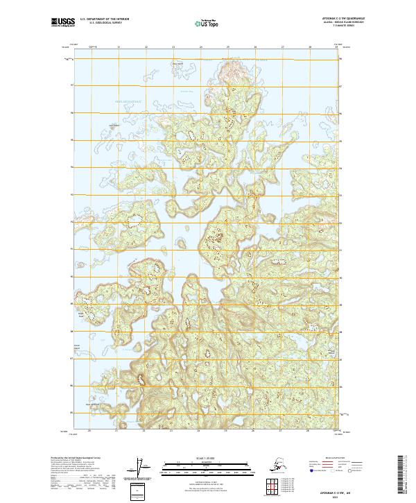 Afognak C-2 SW, AK — USGS 7.5-minute topo (2021)