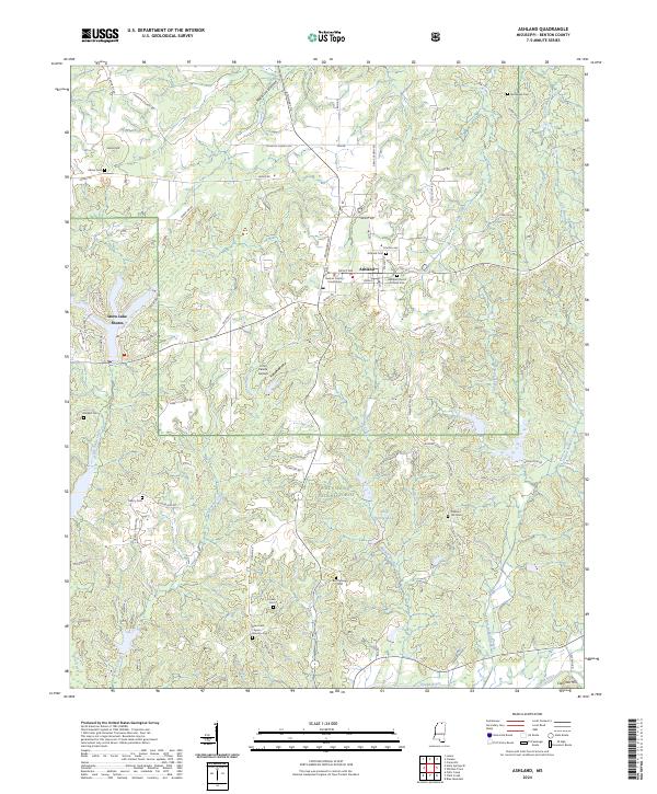 Ashland, MS — USGS 7.5-minute topo (2024)