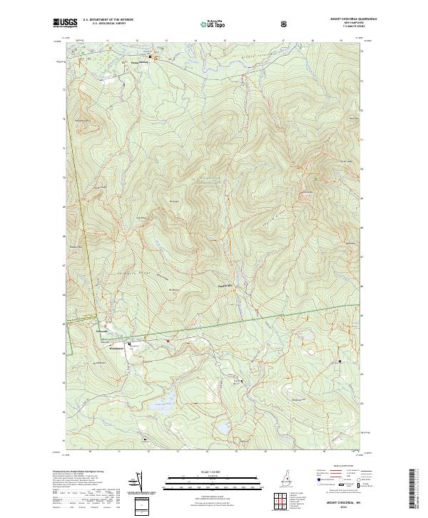 Mount Chocorua, NH — USGS 7.5-minute topo (2024)