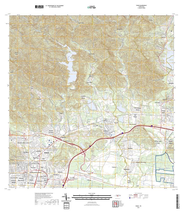 Ponce, PR — USGS 7.5-minute topo (2024)