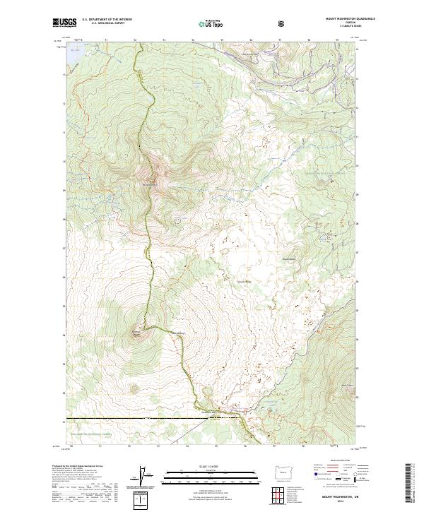 Mount Washington, OR — USGS 7.5-minute topo (2024)