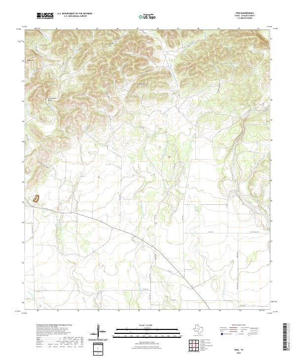 Trio, TX — USGS 7.5-minute topo (2022)