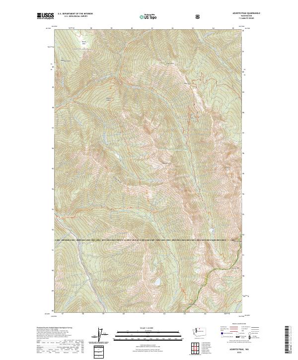 Azurite Peak, WA — USGS 7.5-minute topo (2023)