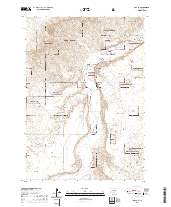 Fairburn SE, SD — USGS 7.5-minute topo (2021)