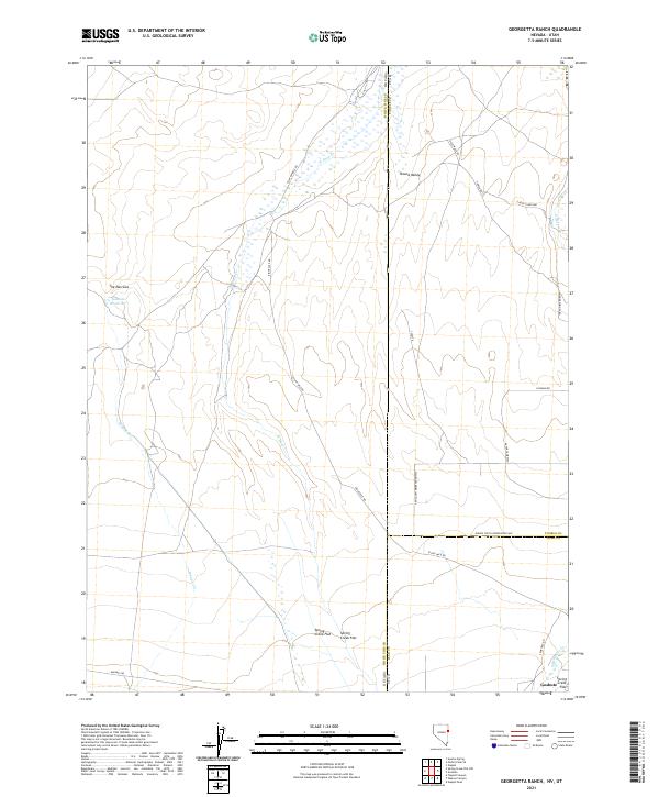 Georgetta Ranch, NV-UT — USGS 7.5-minute topo (2021)