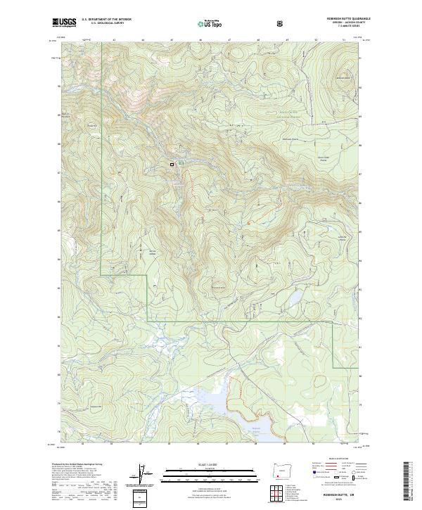 Robinson Butte, OR — USGS 7.5-minute topo (2023)