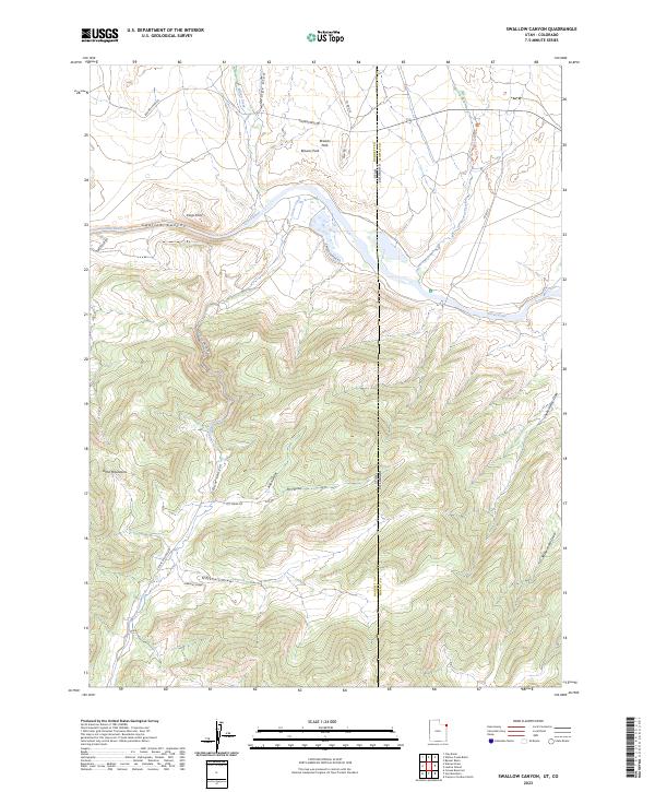 Swallow Canyon, UT-CO — USGS 7.5-minute topo (2023)