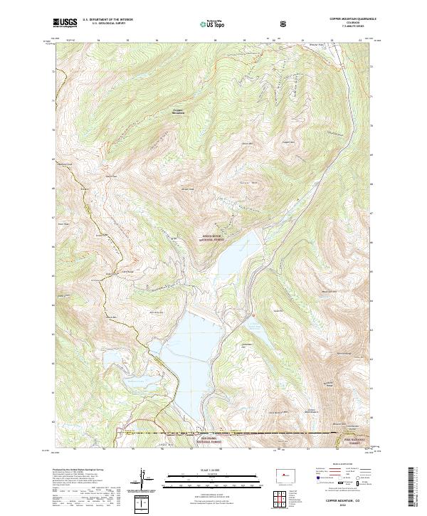 Copper Mountain, CO — USGS 7.5-minute topo (2022)
