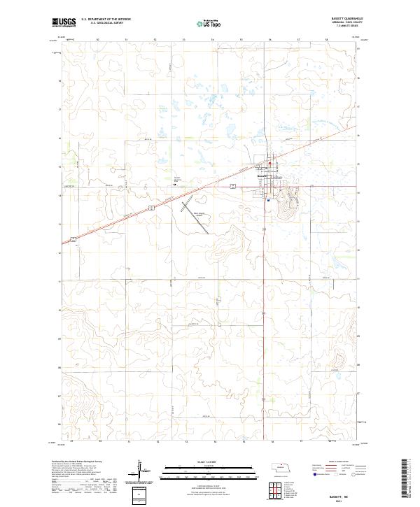 Bassett, NE — USGS 7.5-minute topo (2021)