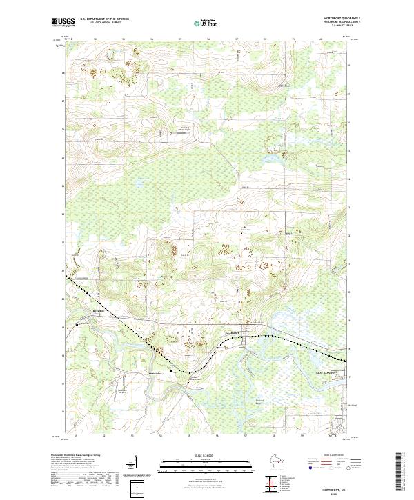 Northport, WI — USGS 7.5-minute topo (2022)