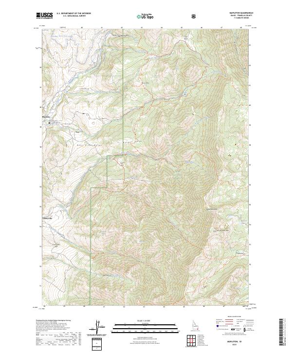 Mapleton, ID — USGS 7.5-minute topo (2023)