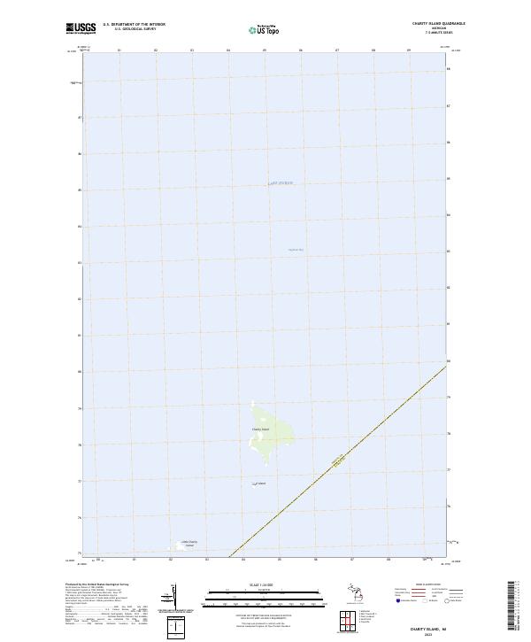 Charity Island, MI — USGS 7.5-minute topo (2023)