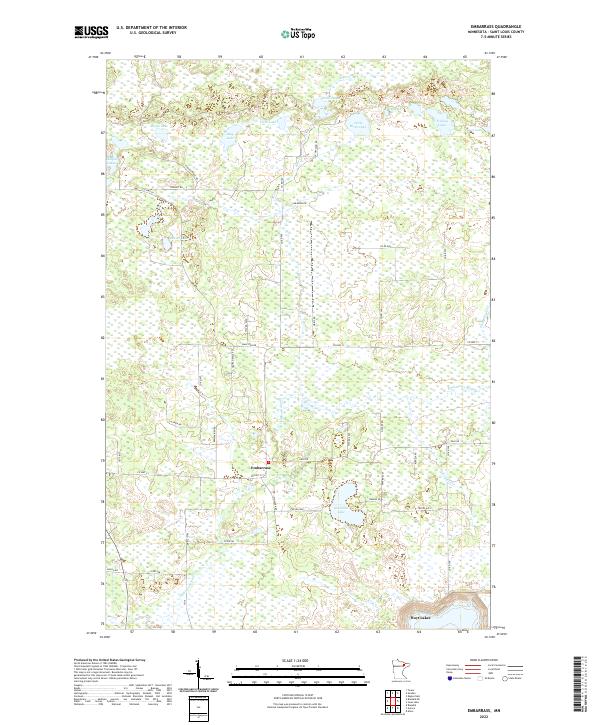Embarrass, MN — USGS 7.5-minute topo (2022)
