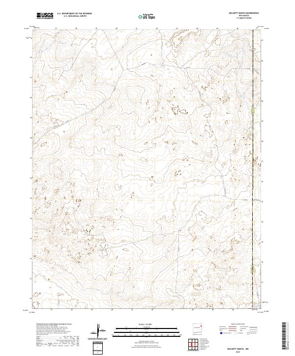McCarty Ranch, NM — USGS 7.5-minute topo (2023)