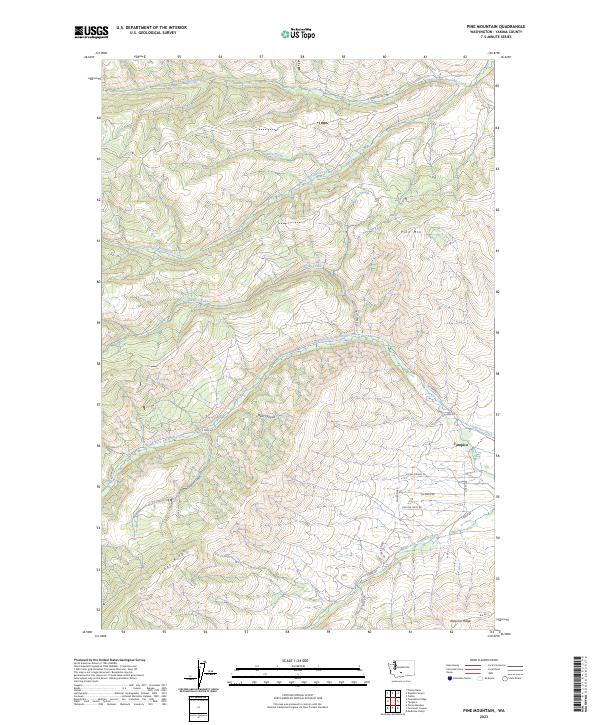 Pine Mountain, WA — USGS 7.5-minute topo (2023)