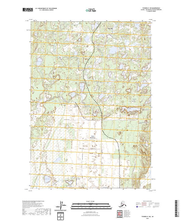 Tyonek B-1 NE, AK — USGS 7.5-minute topo (2023)
