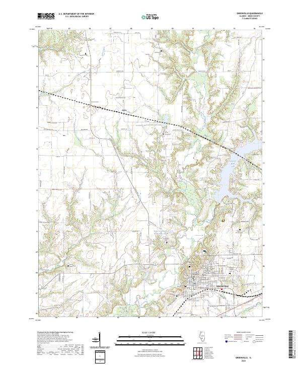 Greenville, IL — USGS 7.5-minute topo (2024)