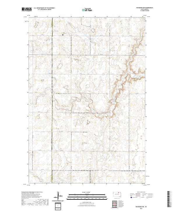 Richmond NW, SD — USGS 7.5-minute topo (2021)