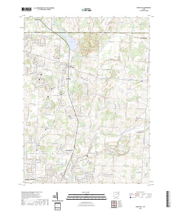 Hartville, OH — USGS 7.5-minute topo (2023)
