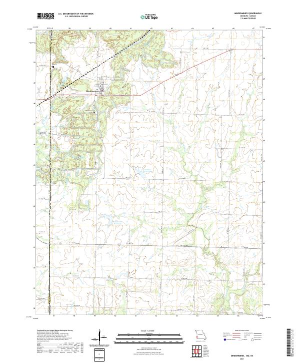 Mindenmines, MO-KS — USGS 7.5-minute topo (2021)