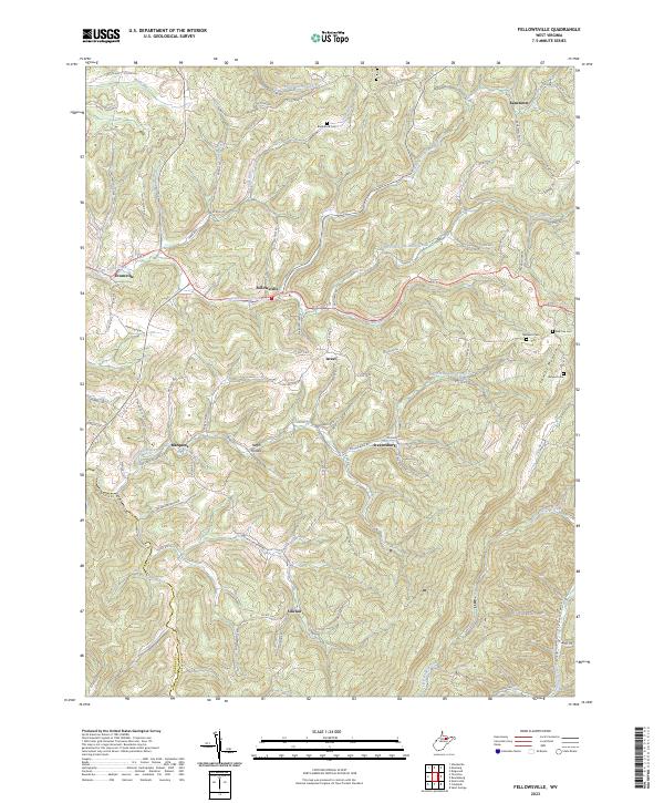 Fellowsville, WV — USGS 7.5-minute topo (2023)