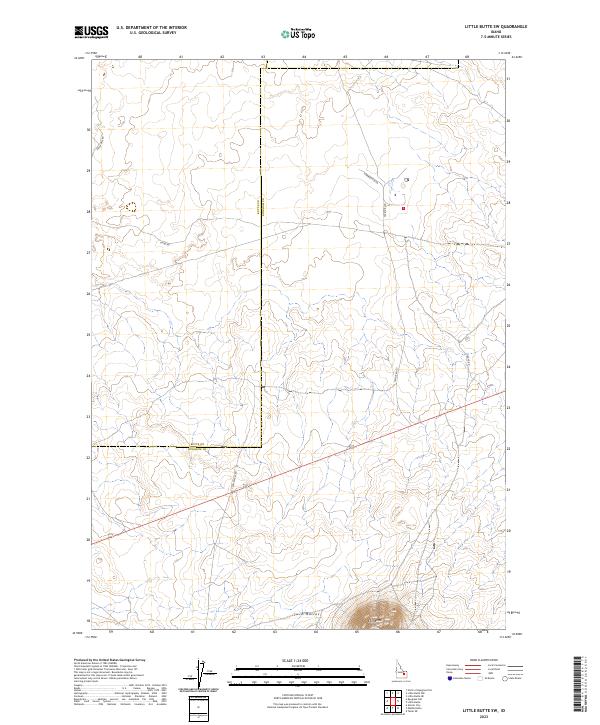 Little Butte SW, ID — USGS 7.5-minute topo (2023)