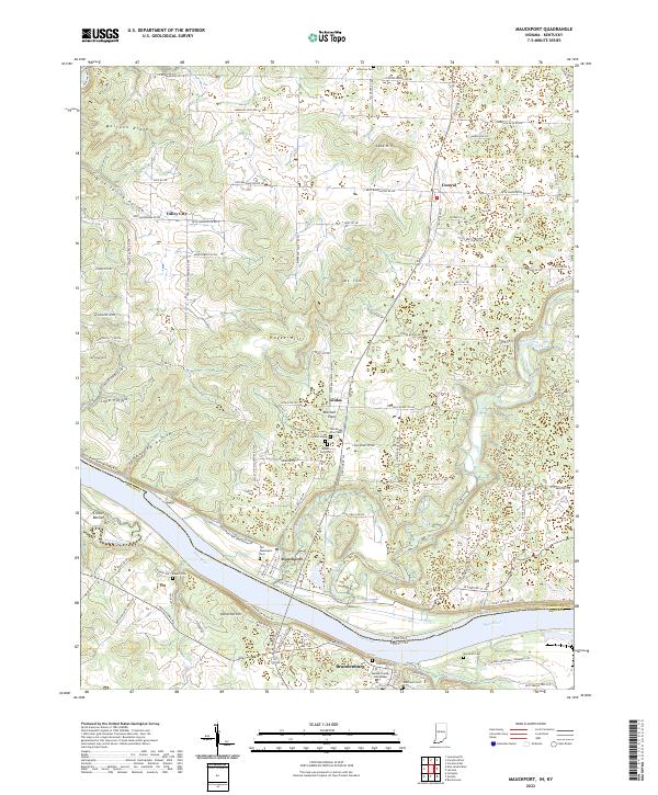 Mauckport, IN-KY — USGS 7.5-minute topo (2022)