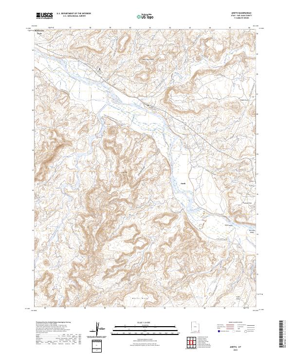 Aneth, UT — USGS 7.5-minute topo (2023)