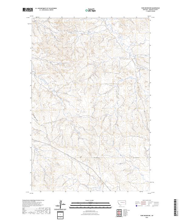 York Reservoir, MT — USGS 7.5-minute topo (2024)
