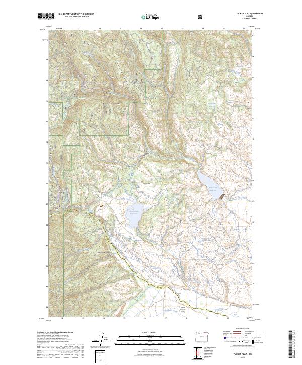 Tucker Flat, OR — USGS 7.5-minute topo (2023)