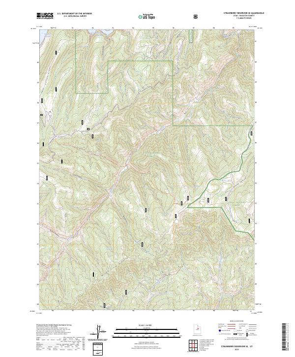 Strawberry Reservoir SE, UT — USGS 7.5-minute topo (2023)