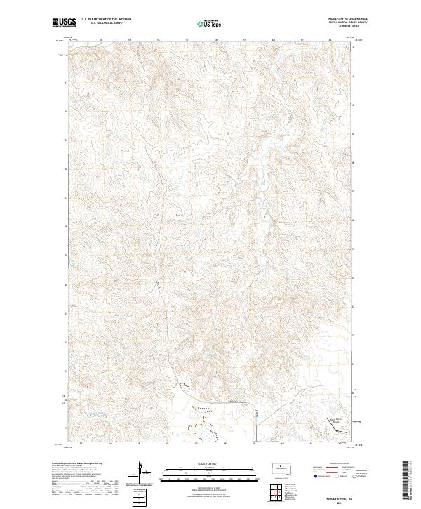 Ridgeview NE, SD — USGS 7.5-minute topo (2021)