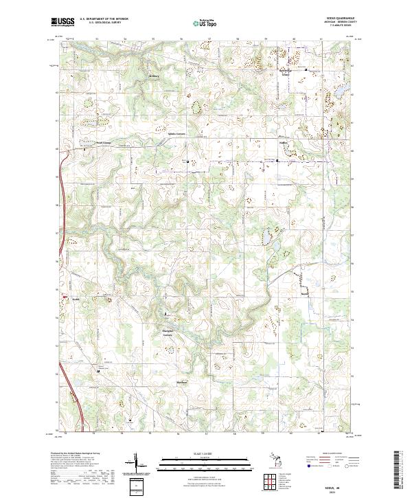 Sodus, MI — USGS 7.5-minute topo (2023)
