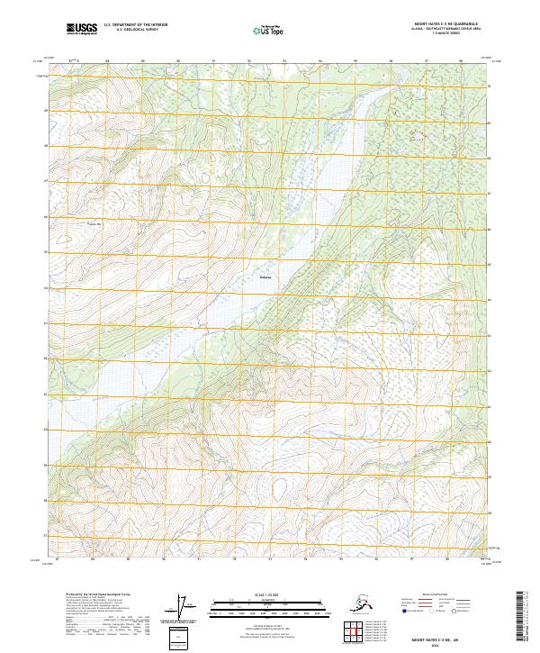 Mount Hayes C-3 NE, AK — USGS 7.5-minute topo (2024)