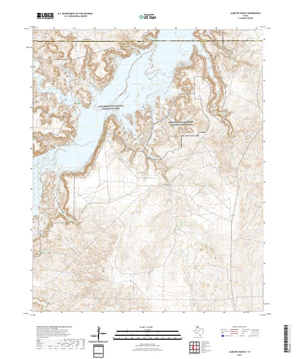 Alibates Ranch, TX — USGS 7.5-minute topo (2022)