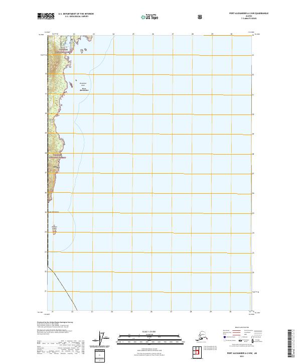 Port Alexander A-2 NW, AK — USGS 7.5-minute topo (2021)