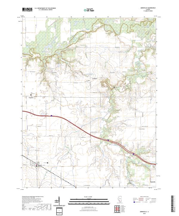 Addieville, IL — USGS 7.5-minute topo (2024)