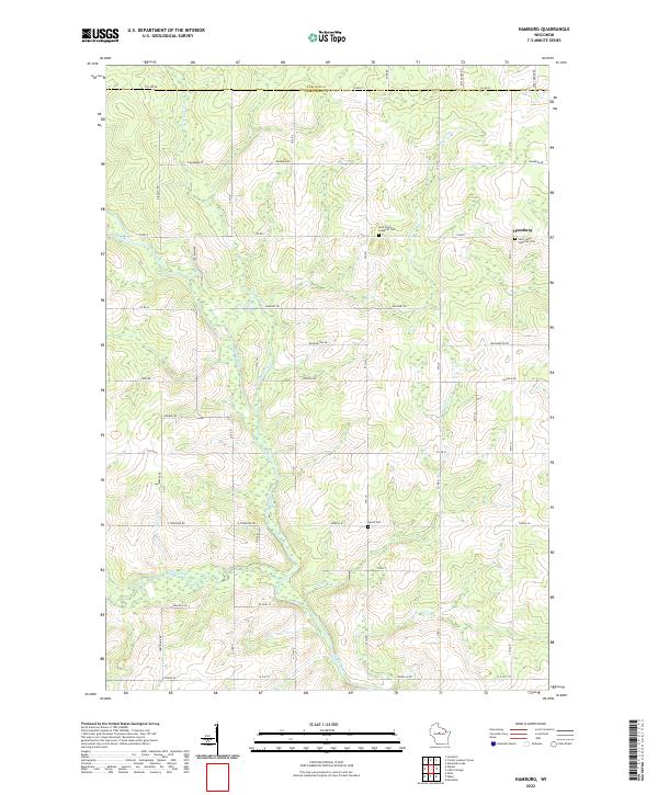 Hamburg, WI — USGS 7.5-minute topo (2022)