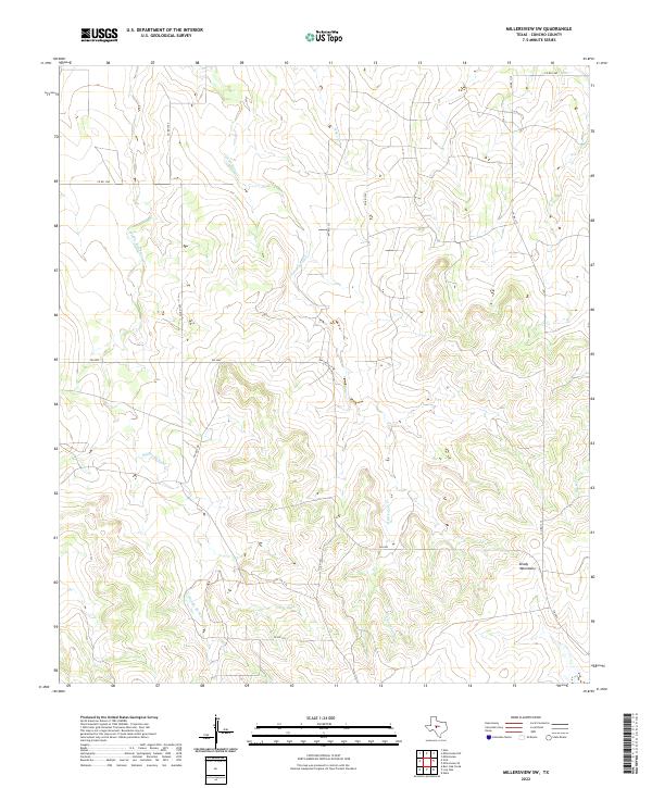 Millersview SW, TX — USGS 7.5-minute topo (2022)