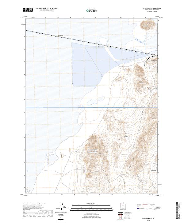 Strongs Knob, UT — USGS 7.5-minute topo (2023)
